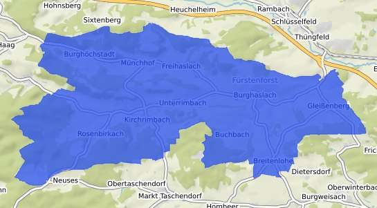 Bodenrichtwertkarte Burghaslach Burghaslach