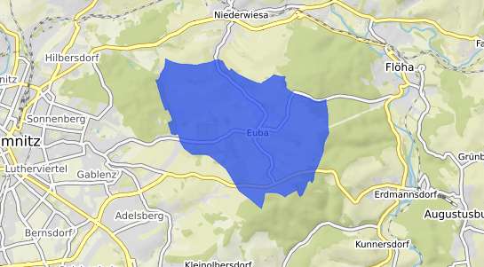 Bodenrichtwertkarte Chemnitz Euba