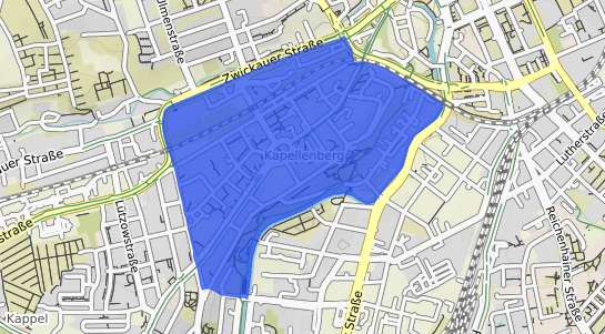 Bodenrichtwertkarte Chemnitz Kapellenberg