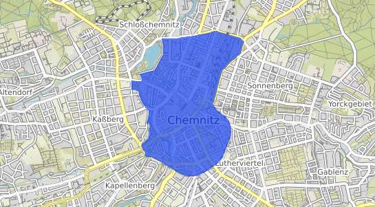 Bodenrichtwertkarte Chemnitz Zentrum