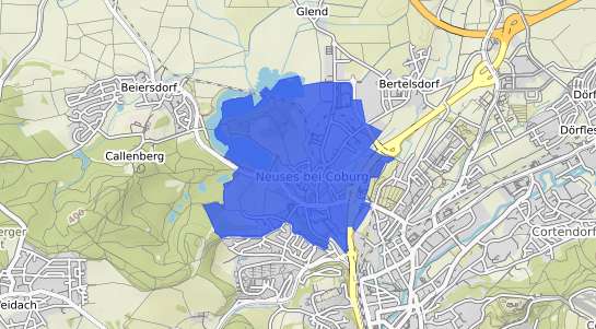 Bodenrichtwertkarte Coburg Neuses