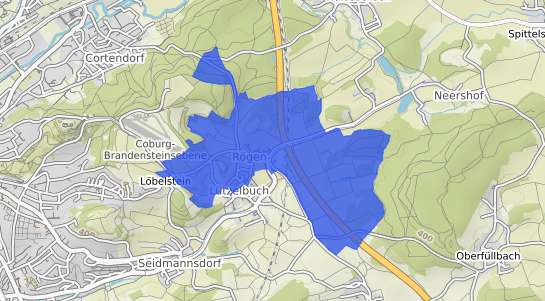 Bodenrichtwertkarte Coburg R&ouml;gen
