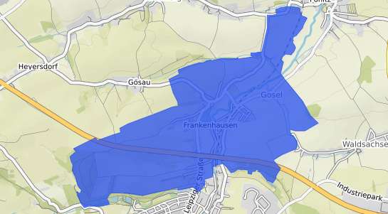 Bodenrichtwertkarte Crimmitschau Frankenhausen