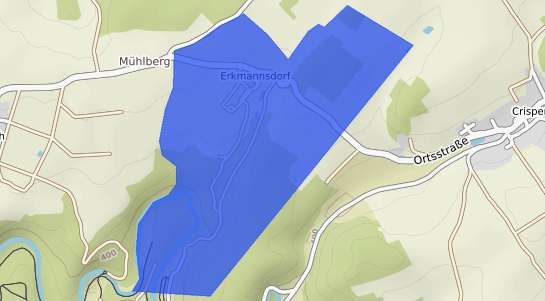 Bodenrichtwertkarte Crispendorf Erkmannsdorf