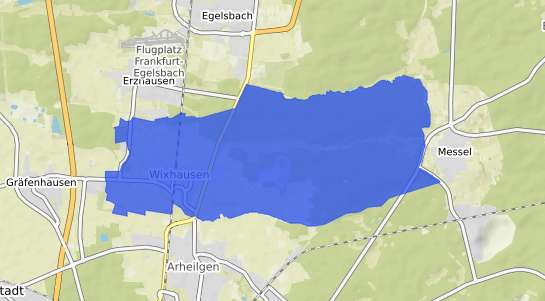 Bodenrichtwertkarte Darmstadt Wixhausen