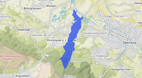Bodenrichtwertkarte Detmold Pivitsheide