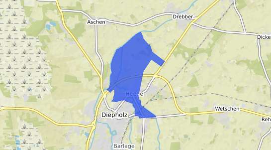 Bodenrichtwertkarte Diepholz Heede