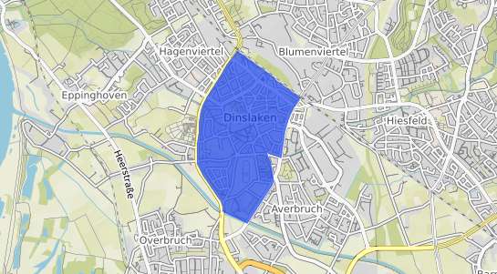 Bodenrichtwertkarte Dinslaken Innenstadt
