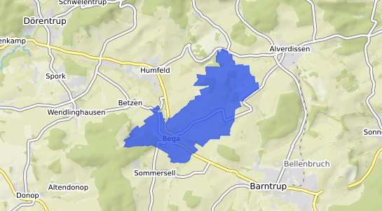 Bodenrichtwertkarte Dörentrup Bega