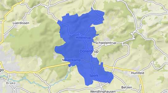 Bodenrichtwertkarte Dörentrup Hillentrup