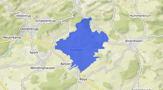 Bodenrichtwertkarte Dörentrup Humfeld