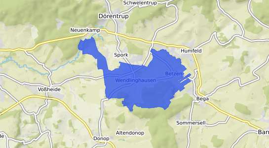 Bodenrichtwertkarte Dörentrup Wendlinghausen