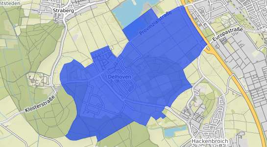 Bodenrichtwertkarte Dormagen Delhoven