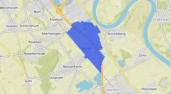 Bodenrichtwertkarte Dormagen Delrath