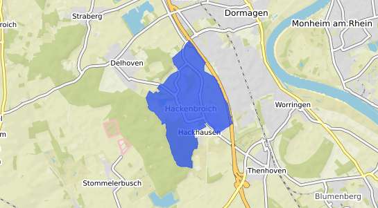 Bodenrichtwertkarte Dormagen Hackenbroich