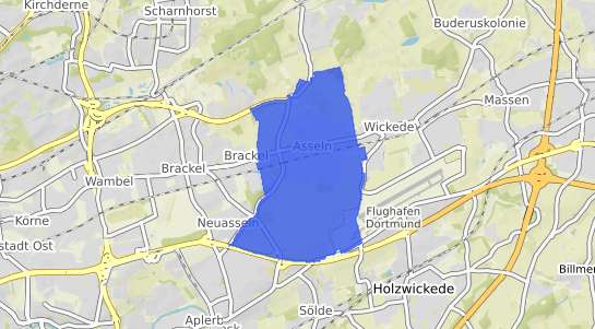 Bodenrichtwertkarte Dortmund Asseln
