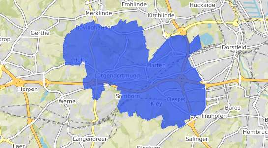 Bodenrichtwertkarte Dortmund Lütgendortmund