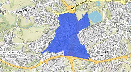 Bodenrichtwertkarte Dortmund Marten