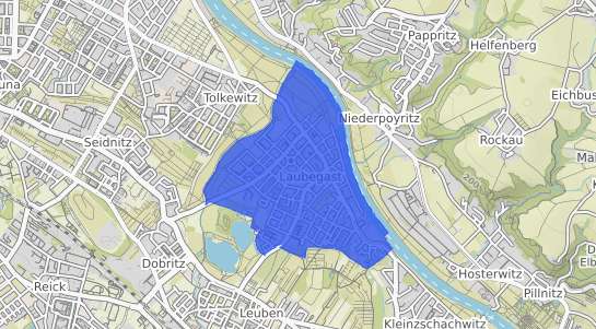 Bodenrichtwertkarte Dresden Laubegast