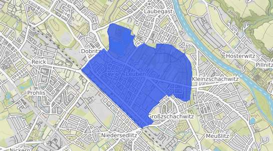 Bodenrichtwertkarte Dresden Leuben
