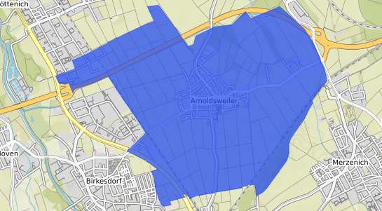 Bodenrichtwertkarte D&uuml;ren Arnoldsweiler