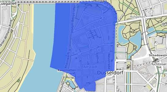Bodenrichtwertkarte Düsseldorf Altstadt