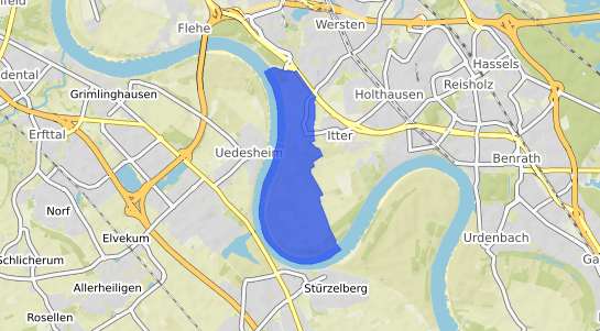 Bodenrichtwertkarte D&uuml;sseldorf Himmelgeist