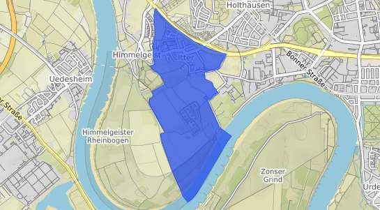 Bodenrichtwertkarte D&uuml;sseldorf Itter