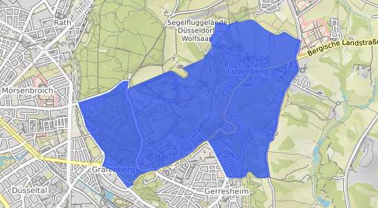 Bodenrichtwertkarte Düsseldorf Ludenberg
