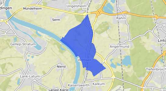 Bodenrichtwertkarte Düsseldorf Wittlär