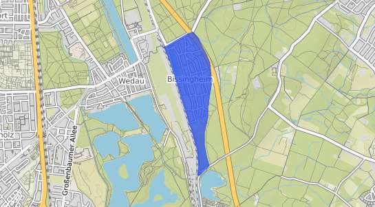 Bodenrichtwertkarte Duisburg Bissingheim