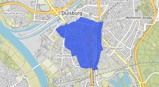 Bodenrichtwertkarte Duisburg Dellviertel