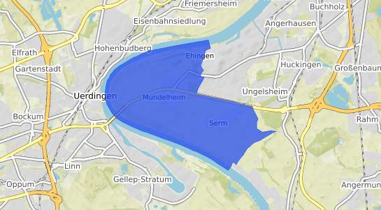 Bodenrichtwertkarte Duisburg M&uuml;ndelheim