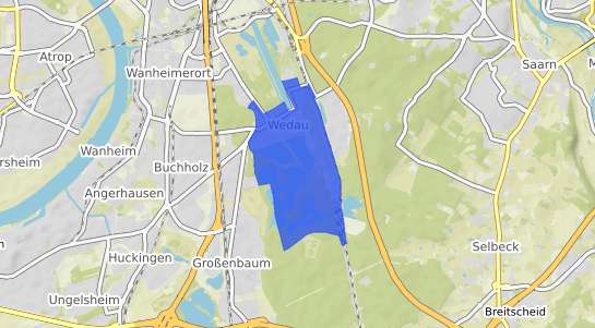 Bodenrichtwertkarte Duisburg Wedau