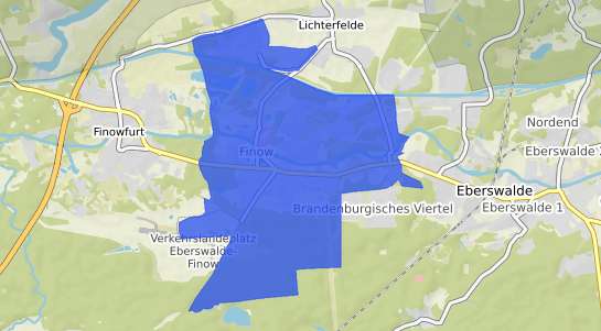 Bodenrichtwertkarte Eberswalde Finow