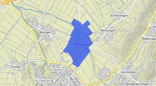 Bodenrichtwertkarte Ehrenkirchen Offnadingen