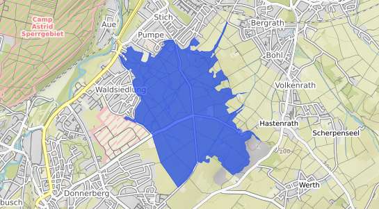 Bodenrichtwertkarte Eschweiler Stadtwald