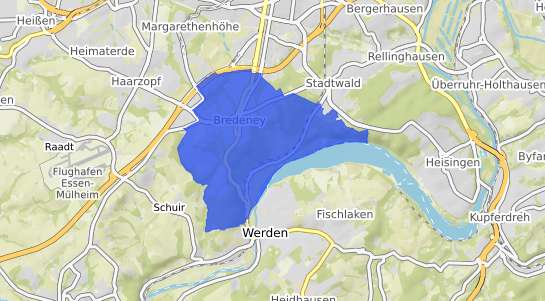 Bodenrichtwertkarte Essen Bredeney