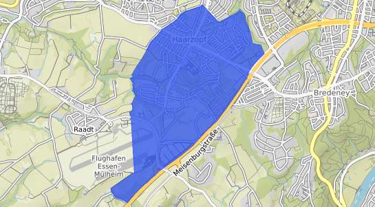 Bodenrichtwertkarte Essen Haarzopf