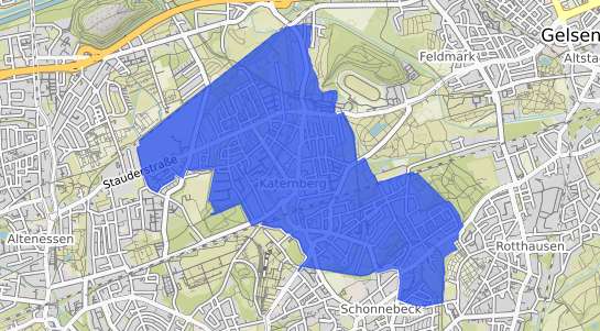 Bodenrichtwertkarte Essen Katernberg