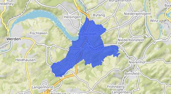 Bodenrichtwertkarte Essen Kupferdreh