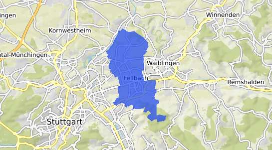 Bodenrichtwertkarte Fellbach Fellbach