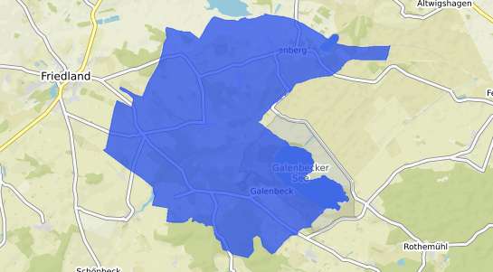 Bodenrichtwertkarte Galenbeck Galenbeck