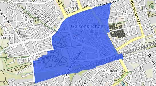 Bodenrichtwertkarte Gelsenkirchen Altstadt