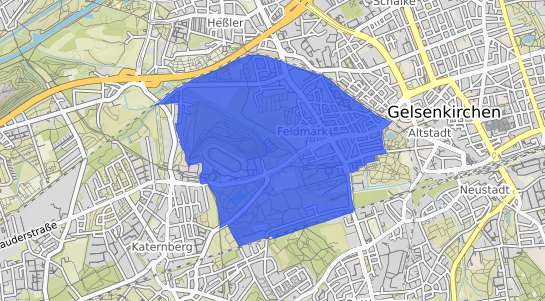 Bodenrichtwertkarte Gelsenkirchen Feldmark