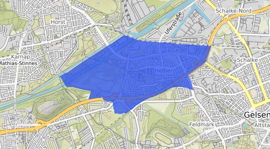 Bodenrichtwertkarte Gelsenkirchen Hessler