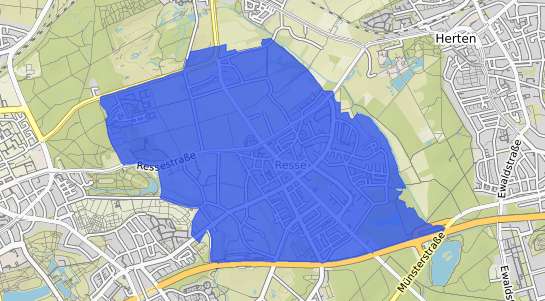 Bodenrichtwertkarte Gelsenkirchen Resse