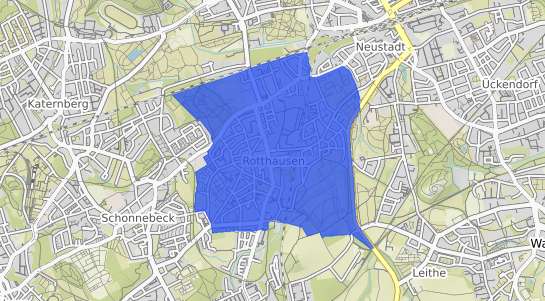 Bodenrichtwertkarte Gelsenkirchen Rotthausen