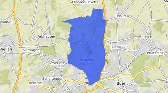 Bodenrichtwertkarte Gelsenkirchen Scholven