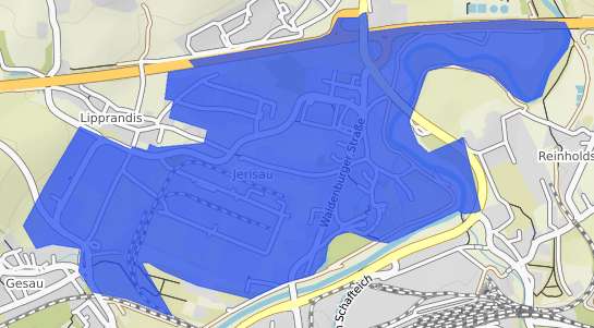 Bodenrichtwertkarte Glauchau Jerisau